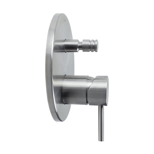 Monomando con desviador para regadera y/o tina INOX® Oro
