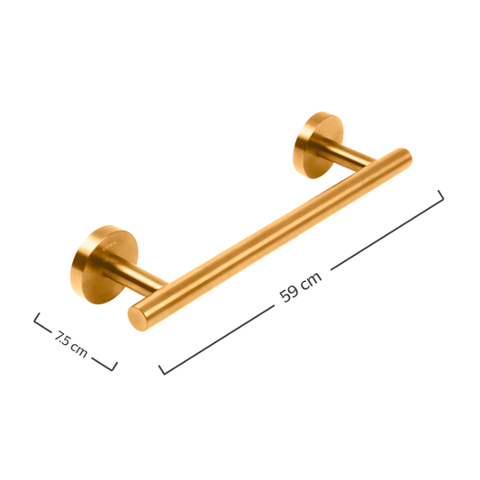 Toallero de barra corto INOX® Oro