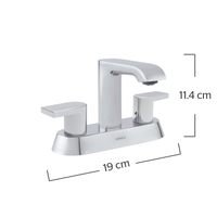 Mezcladora de 4" para lavabo con manerales de palanca