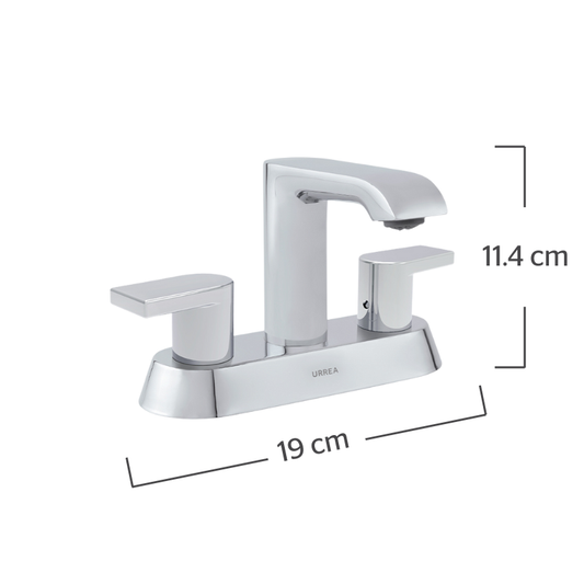 Mezcladora de 4" para lavabo con manerales de palanca