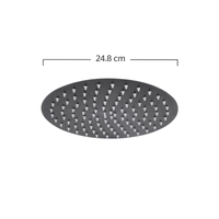 Regadera de plato redonda de 25cm INOX® Oro