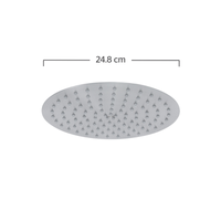Regadera de plato redonda de 25cm INOX® Oro