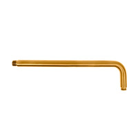 Brazo de regadera a pared INOX® Oro