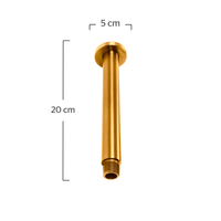 Brazo de regadera a techo INOX® Oro