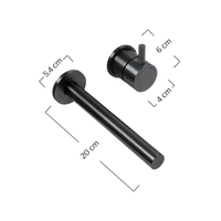 Monomando a muro para lavabo INOX® Oro