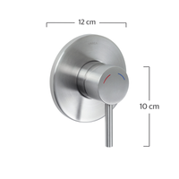 Monomando sencillo para regadera o tina INOX® Oro