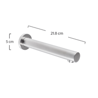 Salida de tina a muro INOX® Oro