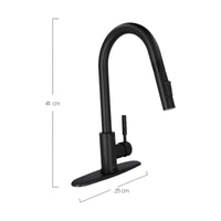 Monomando para cocina con nariz retráctil con funciones
