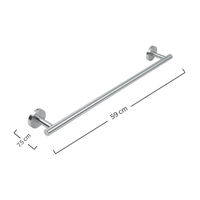 Toallero de barra largo INOX® Oro